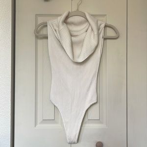 Free People Bodysuit with option for cowl neck or off-the-shoulder look